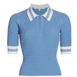 Veronica Beard Jorja Half Zip Polo